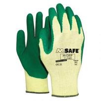 Pirštinės megztos su lateksu dengtu delnu M-Safe M-Grip 11-540 geltonos/žalios, 9/L dydis