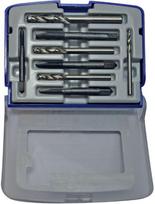 Stiegiklių + grąžtų rinkinys M4(Ø3,3mm),M5(Ø4,2mm), M6(Ø5mm),M8(Ø6,8mm)  HSS . M4-M8. "Half-box"