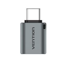Vention USB-C vyriškas į USB 3.0 moterišką OTG adapterį, pilkas, aliuminio lydinys