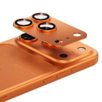Benks Apsauginis stiklas Glass Warrior Metal Integrated Lens Protector (C070) skirtas Apple iPhone 17 Pro Max (lens 3 vnt) oranžinės spalvos