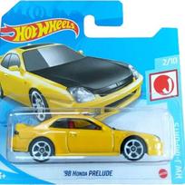 Hot Wheels Mainline Modeliukas '98 Honda Prelude, HW J-Imports 2/10 Yellow Short Card