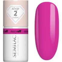 Semilac Easy Off Step 2 gelinis nagų lakas, stingstantis UV / LED lempos šviesoje atspalvis Magenta Crush 7 ml