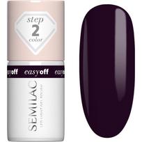 Semilac Easy Off Step 2 gelinis nagų lakas, stingstantis UV / LED lempos šviesoje atspalvis Berry On Top 7 ml