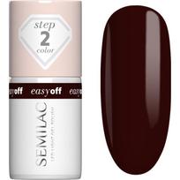 Semilac Easy Off Step 2 gelinis nagų lakas, stingstantis UV / LED lempos šviesoje atspalvis Marrom Choco 7 ml