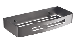 NERVA SHOWER BASKET RECTANGULAR GUN METAL 2417-81