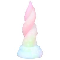 OgazR Kraken - spiralinis dildo - 18 cm - vaivorykštinis