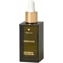 Serumas plaukams Trendy Hair ANDALUCIA Golden Oil Hair Serum TH93152, su alyvuogių aliejumi ir figų ekstraktu, 50 ml