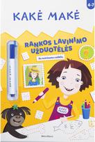 Kakė Makė. Rankos lavinimo užduotėlės. Su nutrinamu rašikliu - Nėra Autoriaus