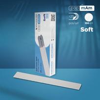 STALEKS Disposable white files papmAm on soft foam layer EXPERT 20 100 grit (25 pcs) (DFCE-20-100/25w)