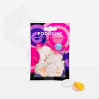STALEKS Disposable white files for pedicure disc PODODISC M EXPERT 80 grit (50 pcs)