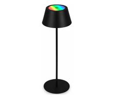 Brilo - LED RGB įkraunamas jutiklinis stalinis šviestuvas KIKI LED/2,6W/5V IP44 2600 mAh juodas
