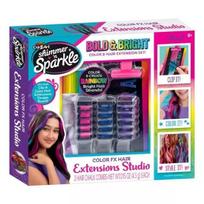 Shimmer’n Sparkle: Spalvingų Plaukų Priauginimo Rinkinys