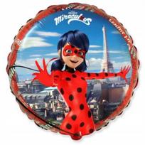 "Miraculous: Boružėlės balionas - apvalus, 45 cm"