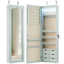 Costway papuošalų spintelė su LED , žalia