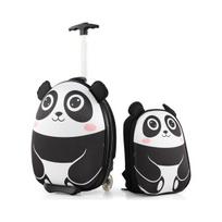2 dalių vaikiškas lagaminų rinkinys Costway,panda