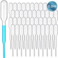 Pipetės, 50 vnt. rinkinys, 0,2 ml, 65 mm, laboratoriniai įrankiai.