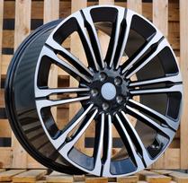 Ratlankis RACINGLINE B1808 R22x9.5 5x108 ET 45 CB 63.3 (Black Polished) (955 kg)