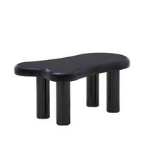 Homla ALTO juodas kavos staliukas, 100 x 60 x 45 cm – modernus MDF dizainas