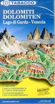 Dolomites / Lake Garda / Venice road map & panoramic map