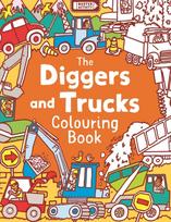 Diggers and Trucks Colouring Book