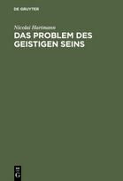 Das Problem Des Geistigen Seins