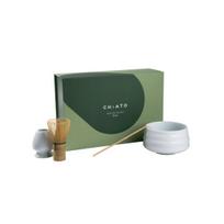 Rinkinys matcha arbatai ruošti CHiATO Zen Pure White – baltas
