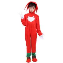 Vaikams Sonic Ežiukas Raudonasis Knuckles Cosplay Kostiumas Kombinezonas Unisex S