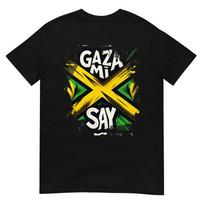 Gaza Mi Say Jamaikos Vėliavos Šokis Dancehall Vybz Gerbėjai Vyriški, Moteriški Marškinėliai L