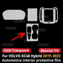 VOLVO XC40 hibridui 2019-2022 Automobilio interjero centrinės konsolės ekrano apsauginė plėvelė Anti-scratch Lipdukas remontui Priedai LHD