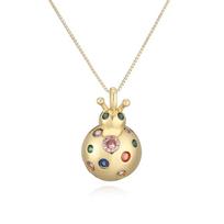 New Delicate Design Ladybug Pendant Necklaces Elegant Cute Gold Color Necklaces Lightweight Fashion Jewelry Women