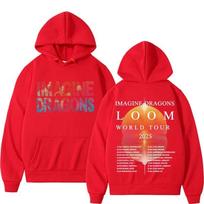 Imagine Dragons Band World Loom Tour 2025 Print Hoodies Men Women's Clothing Vintage Hip Hop Fashion Aesthetic Sweatshirt Hoodie S