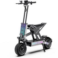 Elektrinis paspirtukas Sulankstomas OOTD T90 3000W*2 Dvigubas variklis 85 km/h Didžiausias greitis Elektrinis paspirtukas suaugusiems 60V 31.2AH 100 km nuvažiuojamas atstumas With Seat juoda