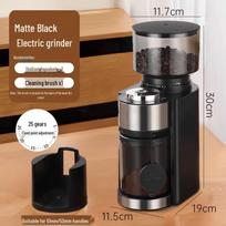Tarpvalstybinis 110V/220V elektrinis kavos pupelių malūnėlis su 420 plieno šerdimi – Idealus rankiniam „Pour Over“ ir espresui. CN Standard