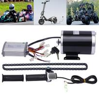 48V 1000W šepetėlinio variklio konversijos rinkinys su LCD ekranu, 3 greičių pavaromis, elektriniam dviračiui, paspirtukui, keturračiui United States