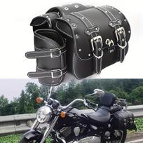 Universalus Retro juodas/rudas motociklo balnmaišis, didelės talpos motociklo šoniniai krepšiai, laikymo įrankis, atsparus vandeniui šoninis krepšys, skirtas Harley juoda