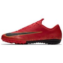 Nike Mercurial Vapor 12 Academy CR7 Apvalus priekis Suvarstomi TF (Guminiai kniedės) Smūgius sugeriantys patvarūs futbolo bateliai Vyriški futbolo bateliai Raudoni Juodi AJ3732-601 39
