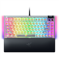 Razer Hot-swappable Mechanical Gaming Keyboard | BlackWidow V4 75% | Gaming Keyboard | Wired | US | Mechanical Switches (Tactile) | Phantom White Edition