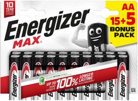 Energizer battery Max Alkaline AA CHP20 15+5