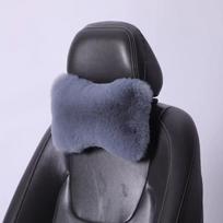 Žieminė automobilinė sėdynės kaklo atrama pagalvė pliušinė automobilio galvos atrama pliušinė pagalvėlė šiluma ir komfortas universali juosmens pagalvė atrama priedai juoda