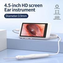 4,5 colio 3,9/3,2 mm skaitmeninis otoskopas endoskopas HD LCD ekranas ausies kamera valyti ausų sierą kameros ekranas ausies valymo priemonė 3.9mm 1.5M Line(32G memory)