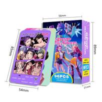 96 vnt./dėžutė anime kpop velnių medžiotojų kolekcijos kortelių rinkinys atgal žaidimo kortelės rinkti gerbėjams holografinės kortelės žaislai dovanos