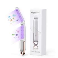 UV sterilizatorius, nešiojamas LED UV dezinfekavimo lazdelė, ultravioletinės šviesos dezinfekavimo priemonė, įkraunama kelioninė lazdelė UV-C šviesos sterilizatorius namams balta
