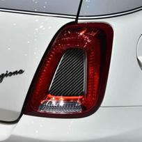 2 vnt. Minkšto anglies pluošto automobilio galinių žibintų dangtelis, interjero aksesuarų apdaila Fiat 500 Abarth 595 695 2017 2018  -