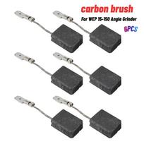 6pc Carbon Brush For Metabo 316055220 For WEP 15-150 Angle Grinder Carbon Brush Electric Drill Carbon Fiber Carbon Brushes Power China Mainland