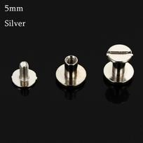 10 pcs 5/6.5/8mm Luggage Craft Clothes/Bag/Shoes Cloth Button Leather Craft Round Head Screws Strap Rivets Screw Solid Nail Bolt