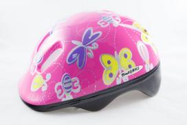 Dviratininko šalmas su apsaugos komplektu keliams ir alkūnėms Bimbo Bike Security, drugelis, Dydis: M (53-54 cm)