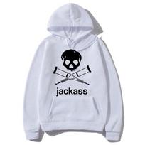 Jackass logotipas su grafiniu spaudiniu, juodas džemperis su gobtuvu, gatvės stiliaus, laisvalaikio, madingas, vyrams, moterims, vintažinis, laisvas, rudens ir žiemos džemperiai su gobtuvu S