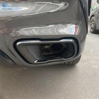 Blizgančios juodos automobilio aksesuarai Galinio duslintuvo išmetimo vamzdžio angos dangtelio apdaila BMW X5 G05 X6 G06 X7 G07    M Sport