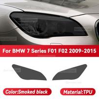 BMW 7 serijos F01 F02 G11 G12 2009-2022 automobilių priekinių žibintų dūminis juodas TPU apsauginė plėvelė priekinio žibinto tamsinimo spalvos keitimo lipdukas Smoked black
