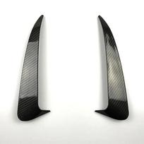 For Mercedes Benz C-Class W205 C43 C63 AMG 2014- Car Rear Bumper Spoiler Side Canard Air Vent Cover erts Accessories Carbon Look